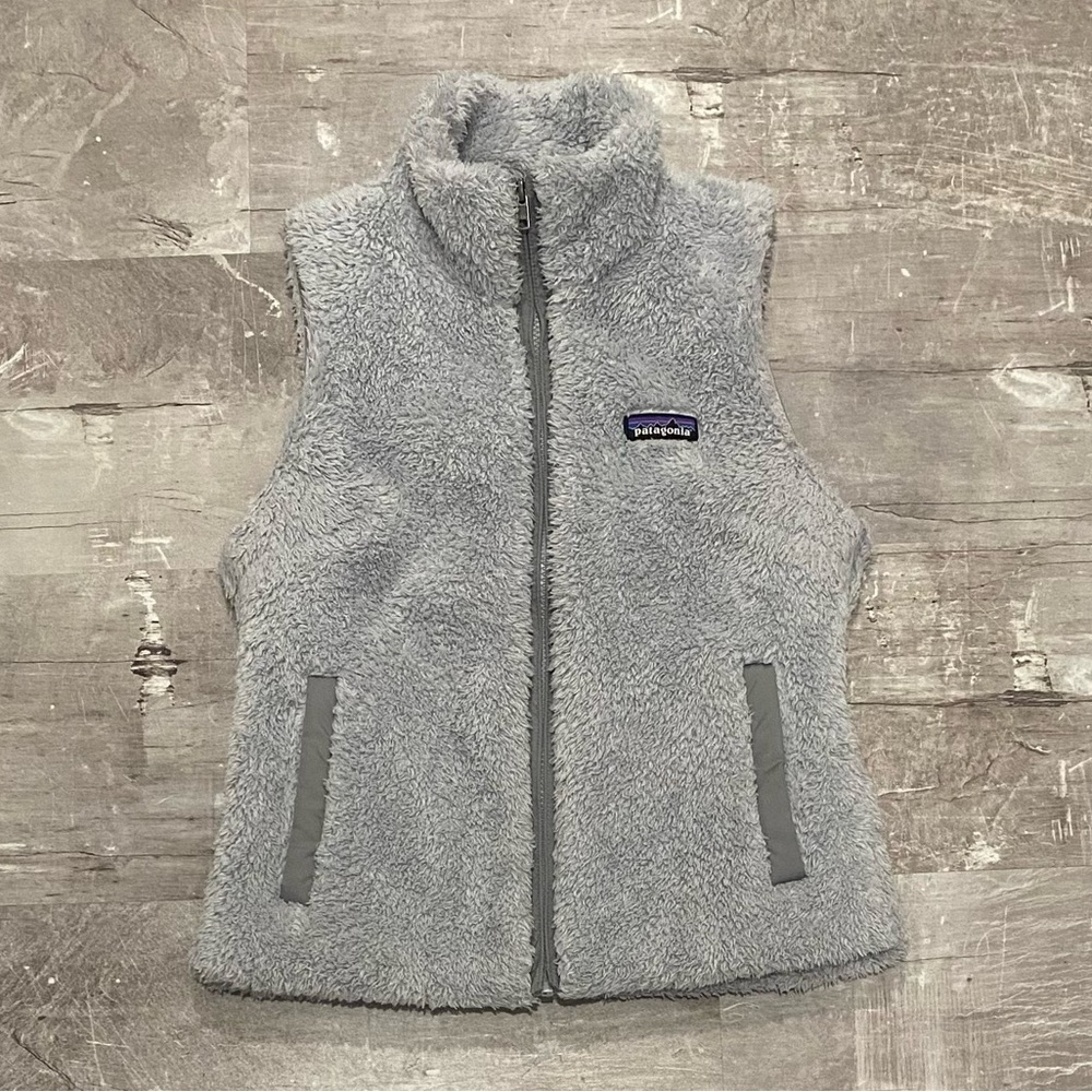 Women’s Gray Patagonia Los Gatos Fleece Vest Size Small